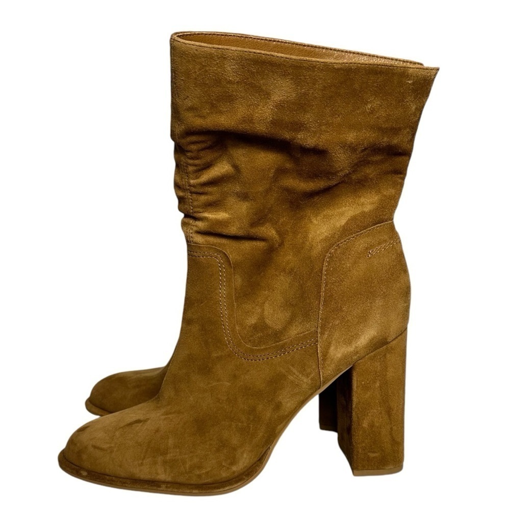 Steve Madden Size 10 Brown Vector Suede Leather Slouch Boots New - Picture 2 of 9